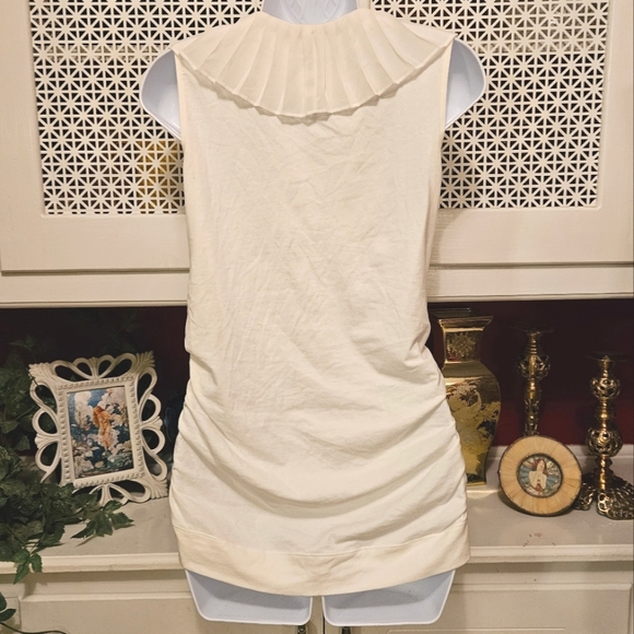 CAbi Ruched Pleat Ruffle Top - Picture 5 of 7